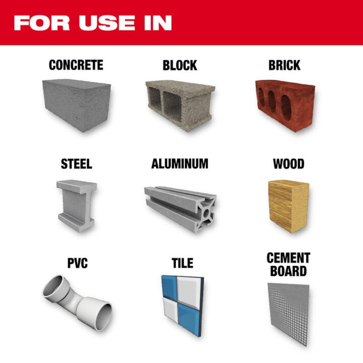 Milwaukee 1/4 Inch x 16 Inches x 18 Inches SHOCKWAVE Carbide Bellhanger Multi-Material Bit, large image number 1