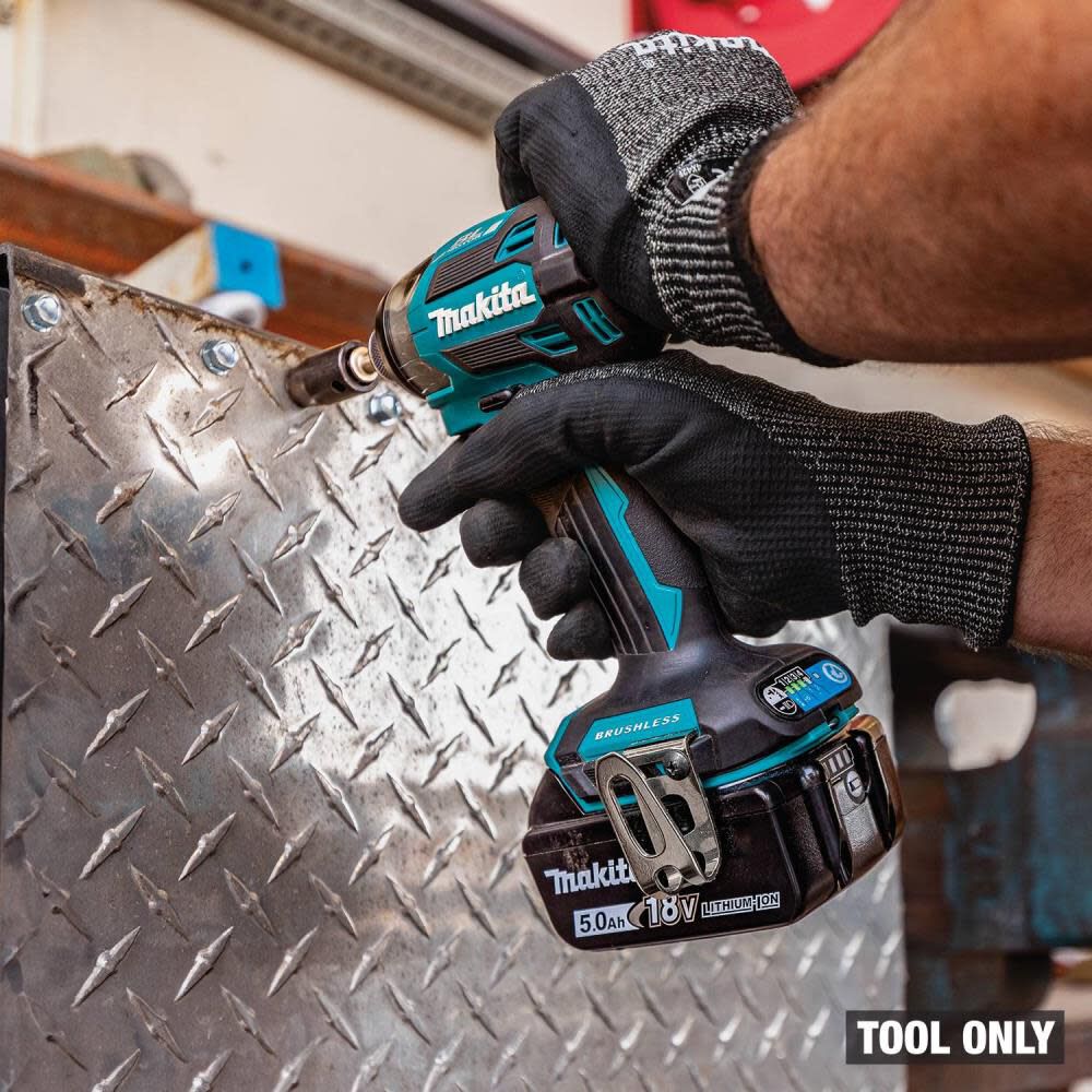 Makita 18V LXT Lithium Ion Brushless Cordless Quick Shift Mode 4 Speed Impact Driver Tool Only & ImpactX 100 pc. Driver Bit Set Bundle, large image number 14
