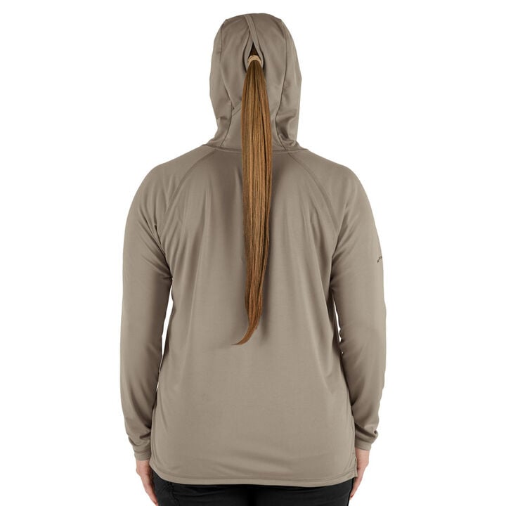 Milwaukee Women's WORKSKIN Hooded Sun Shirt - Sandstone 2X, large image number 9