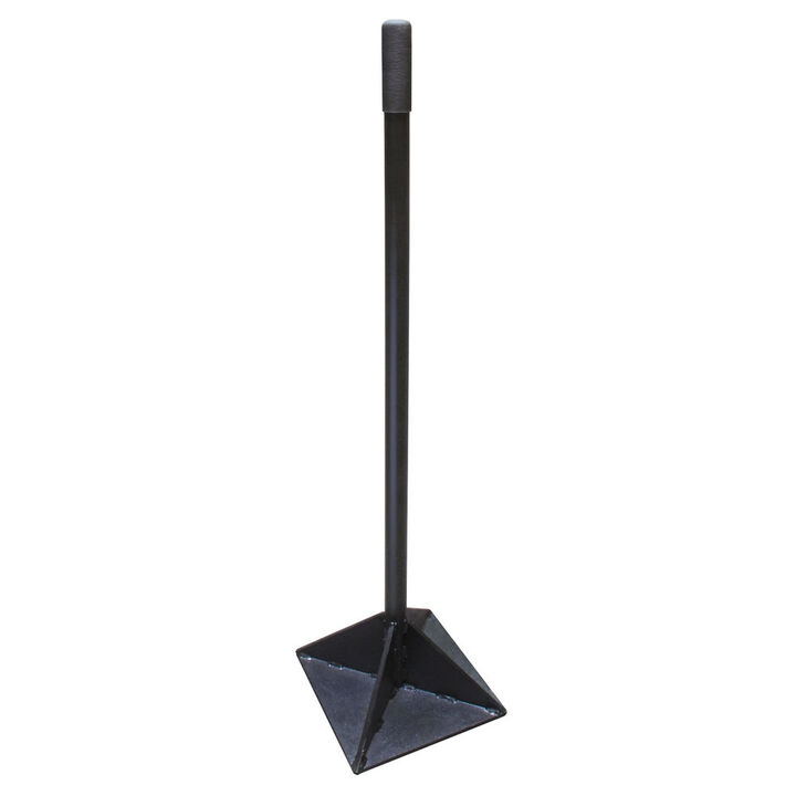 Kraft Tool Co 10 in x 10 in Black All Steel Tamper