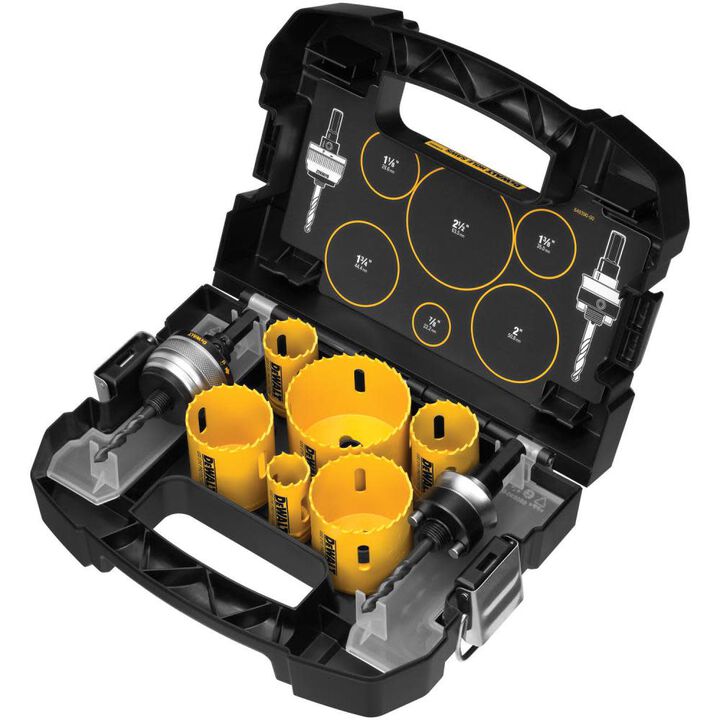 DEWALT 9 PieceElectrician's Hole Saw Kit