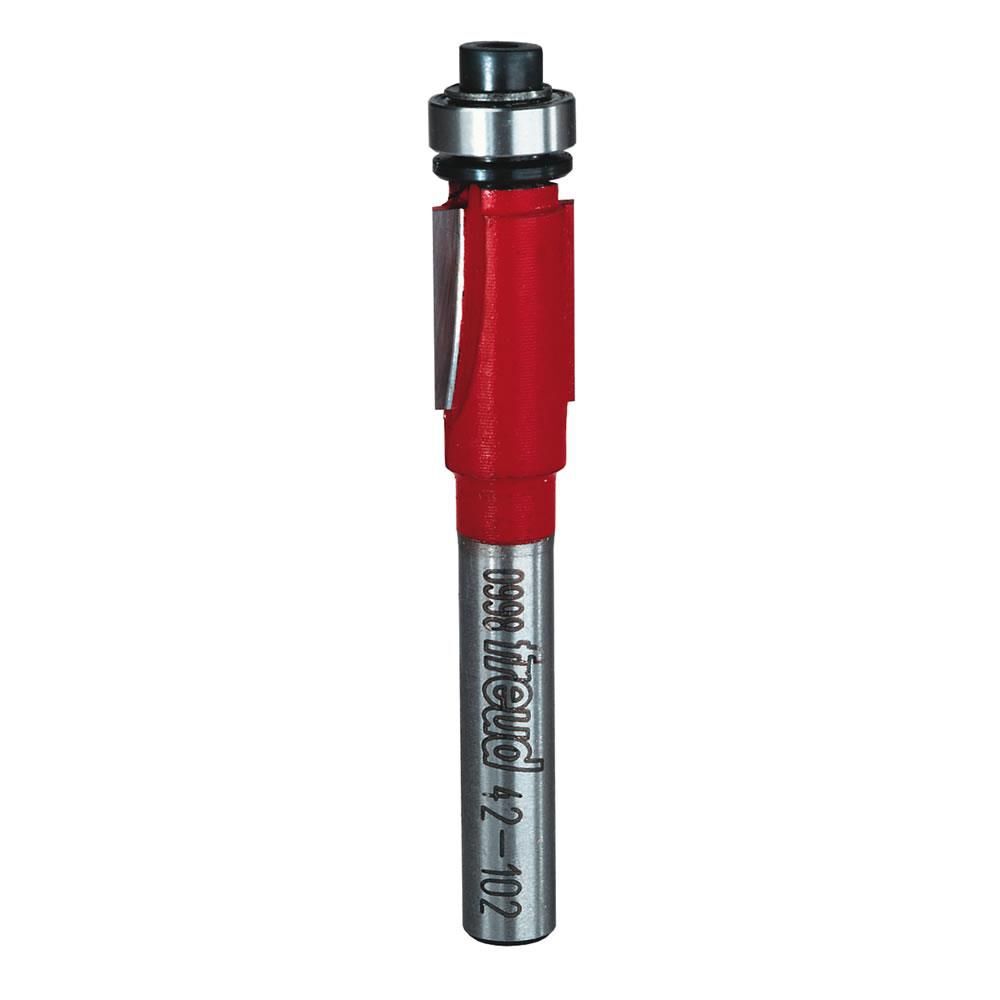 Freud 3/8 In. (Dia.) Bearing Flush Trim Bit with 1/4 In. Shank, large image number 1