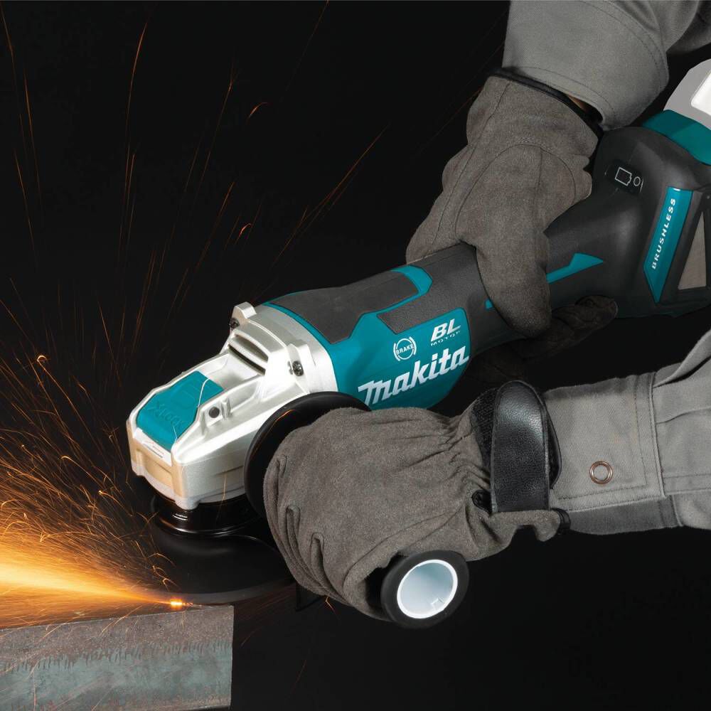 Makita 18V LXT 4 1/2 / 5in X-LOCK Angle Grinder with AFT (Bare Tool), large image number 7
