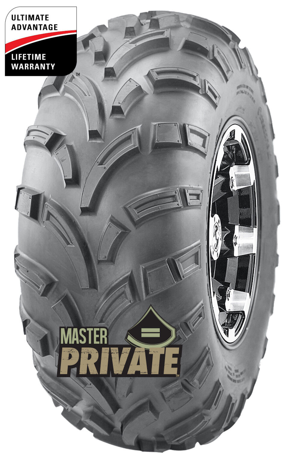 Master ATV 25x11.00-12 6P TL Private ATV Tire (Tire Only), large image number 1