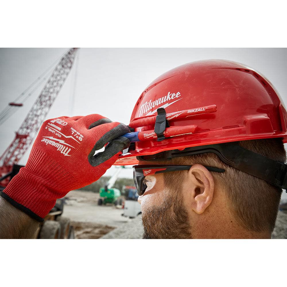 Milwaukee White Front Brim Vented Hard Hat with 4pt Ratcheting Suspension Type 1 Class C, large image number 5