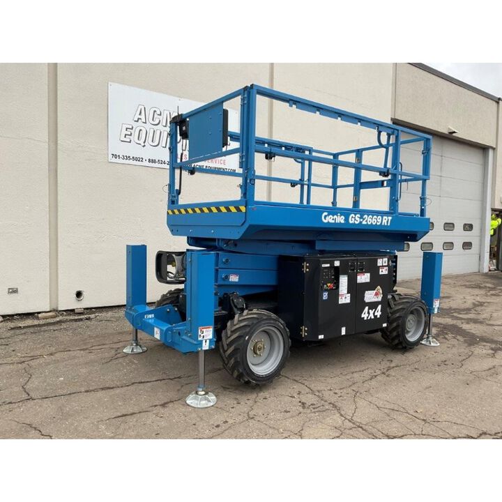Genie 26ft Dual Fuel Rough Terrain Scissor Lift, large image number 1
