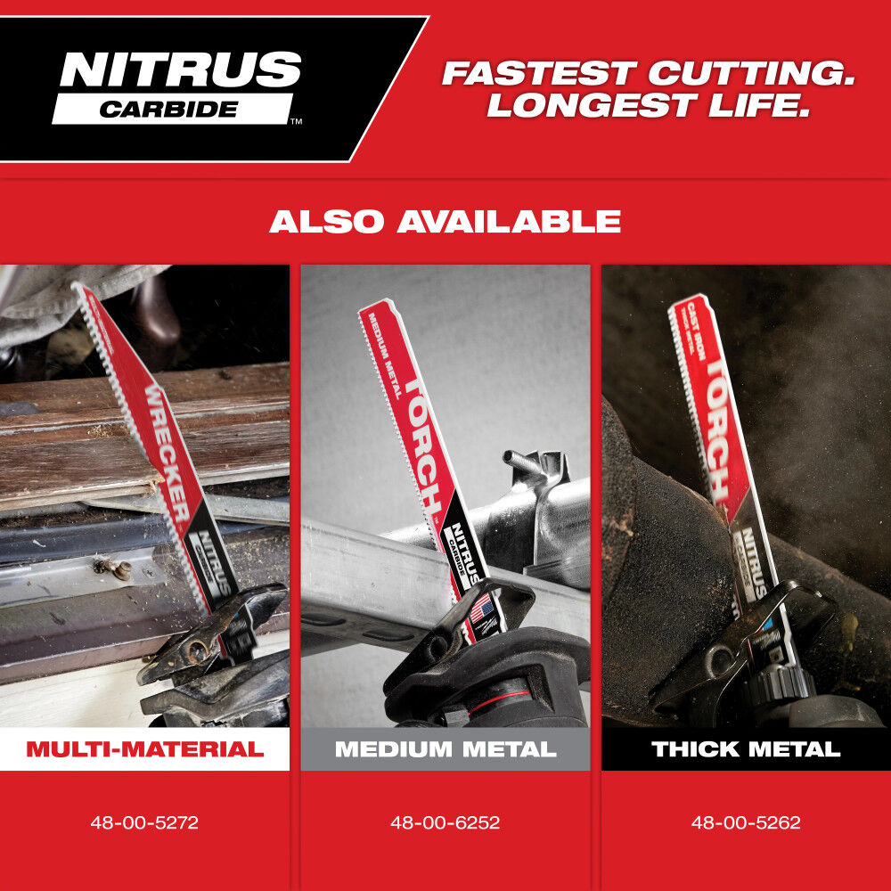 Milwaukee 9inch 7TPI The TORCH for CAST IRON with NITRUS CARBIDE 3PK, large image number 12