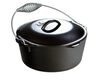 Lodge Cast Iron 5 Qt 10 1/4 Inch Black Cast Iron Dutch Oven with Bail Handle, small image number 1