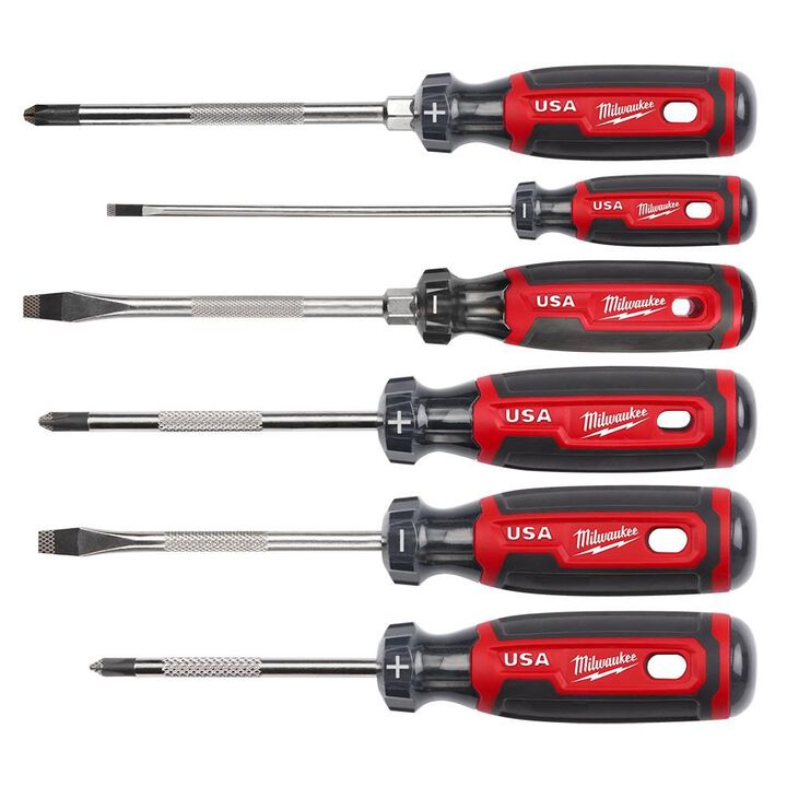 Milwaukee Cushion Grip Screwdriver 6pc Kit (USA)