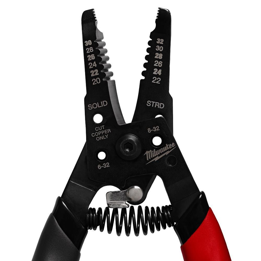 Milwaukee 20-32 AWG Low Voltage Dipped Grip Wire Stripper & Cutter, large image number 6