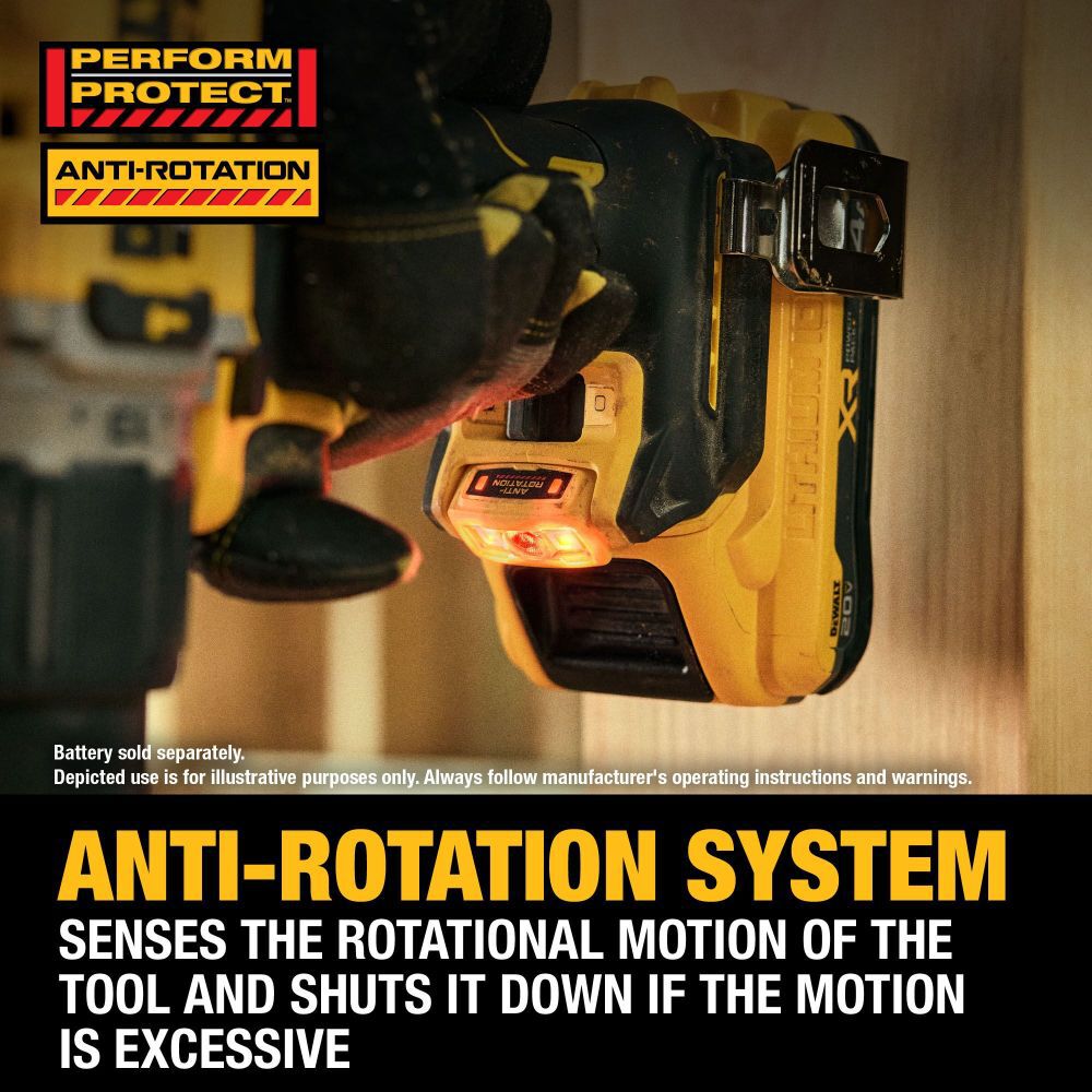 DEWALT 20V MAX XR Brushless Cordless 1/2 Inch Hammer Drill (Bare Tool), large image number 4