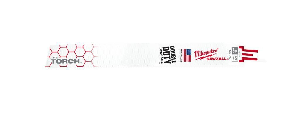 Milwaukee 9 in. 10 TPI THE TORCH SAWZALL Blades 5PK, large image number 14