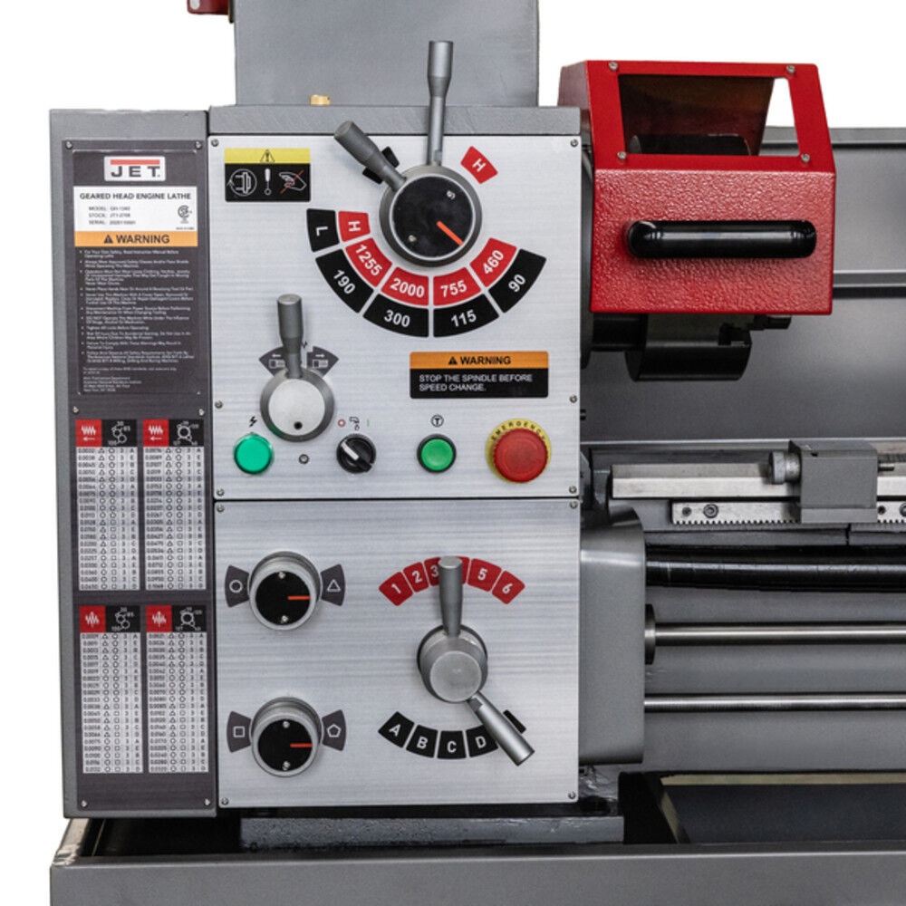 JET GH-1340 13 x 40 Gear Head Lathe with Collet Closer and Taper Attachment Kit, large image number 4