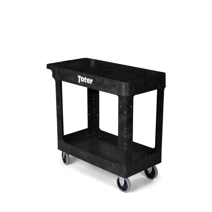 Toter Material Handling Utility Cart with Lipped Top and Straight Handle, large image number 2