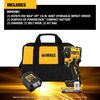 DEWALT 20V MAX XR 1/4 Inch Quiet Hydraulic Impact Driver Kit & Elite Series 100pc Drill Driver Set, small image number 3