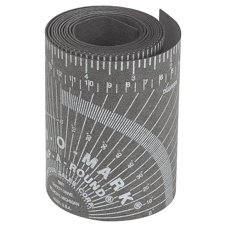 Jackson Safety Flexible Wrap-A-Round Pipe Marking Tool 3 In. to 10 In. Pipe Diameter Black Large
