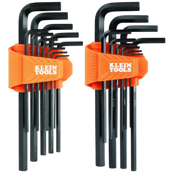 Klein Tools L-Style Long Hex Key Set, 22 Piece