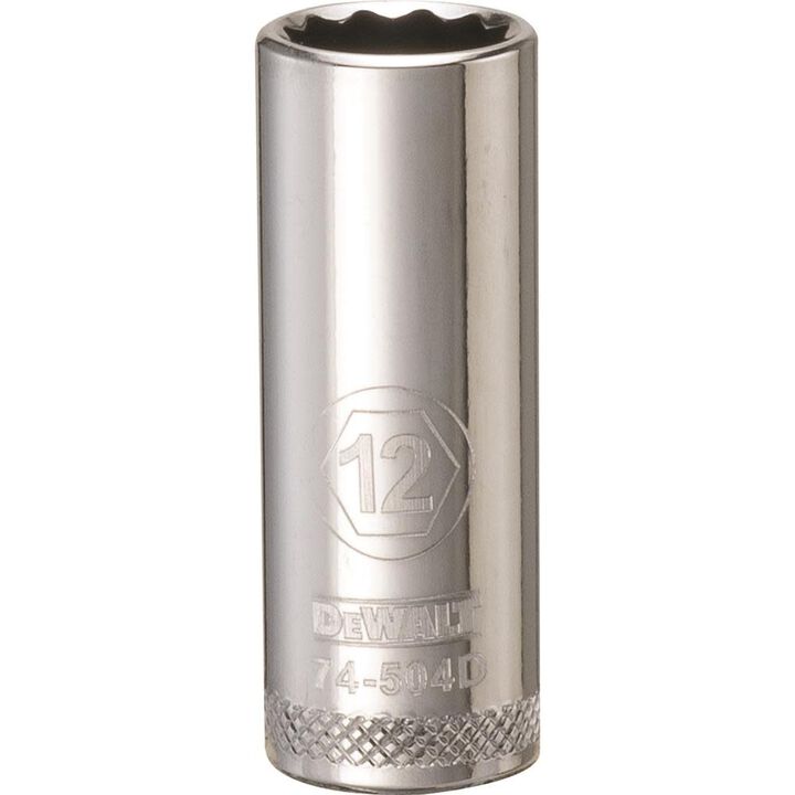 DEWALT Socket 12 Point 3/8in Drive Deep 12 MM