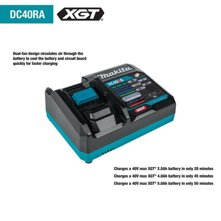 Makita 40V max XGT Rapid Optimum Charger, large image number 1