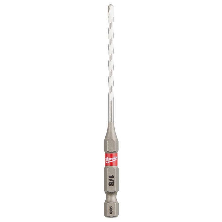 Milwaukee SHOCKWAVE Drill Bit Carbide Multi Material, 1/8 Inch x 3-1/2 Inch