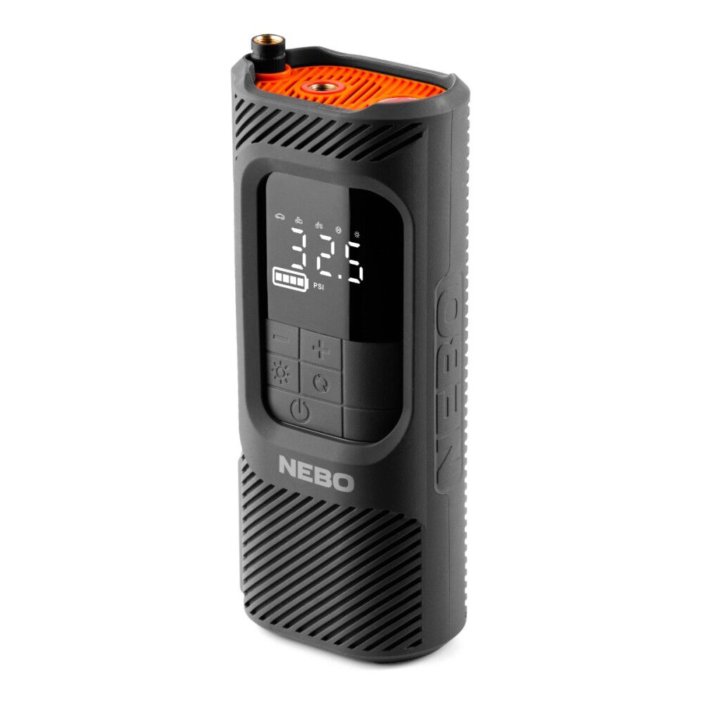 Nebo Portable Tire Inflator Assist Mini Air Compressor with Power Bank, large image number 1