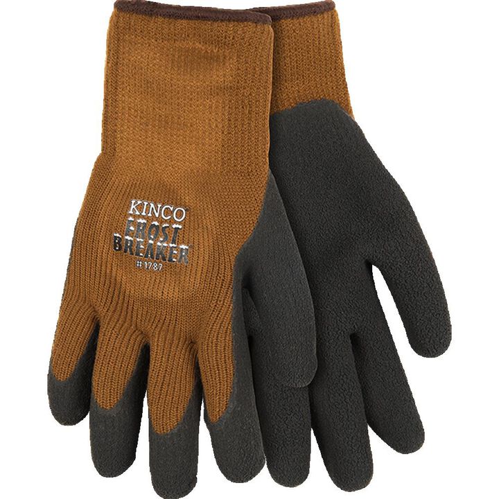 Kinco Frost Breaker Men's Brown Latex Foam Form Thermal Gloves Medium