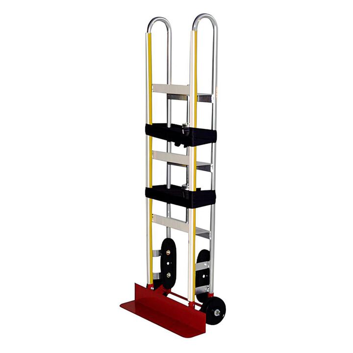 Milwaukee Hand Truck Aluminum Appliance Truck with Ratchet Belt Tightener