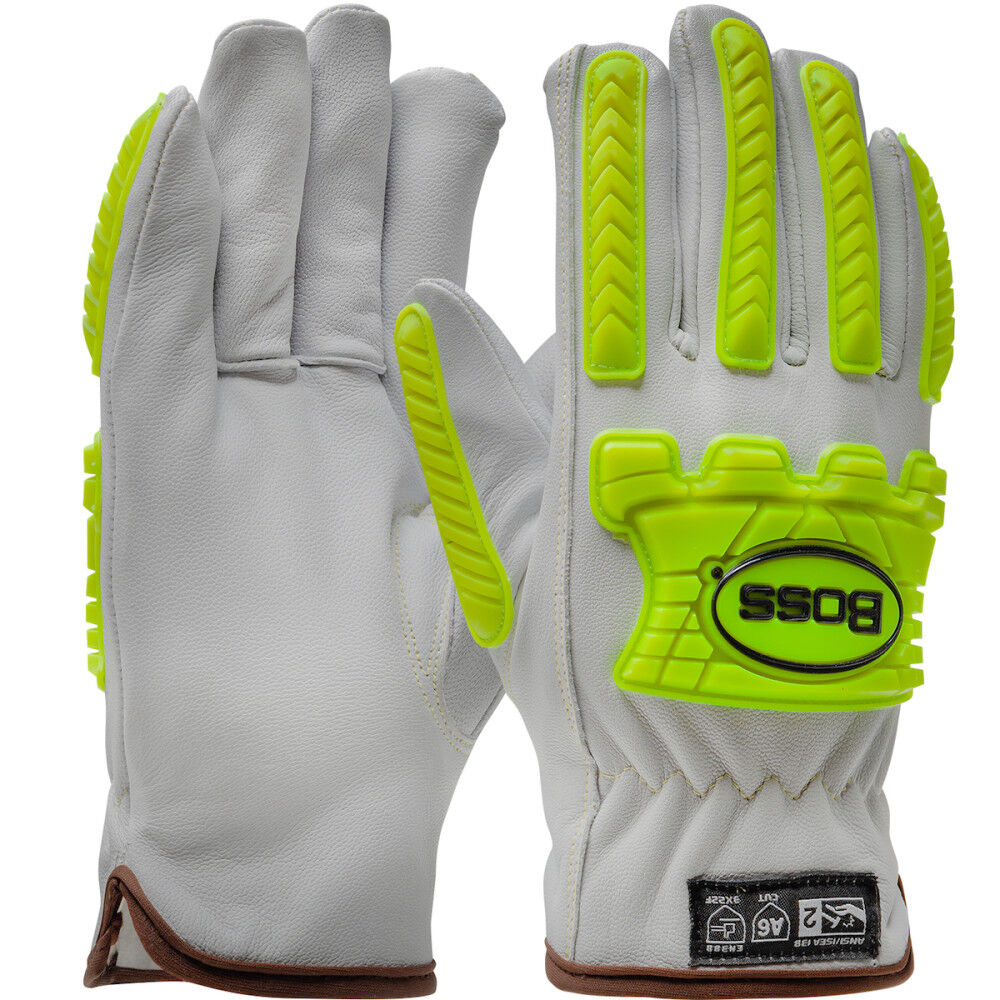 Protective Industrial Products Boss Goatskin Impact Driver Gloves A6 Medium, large image number 1