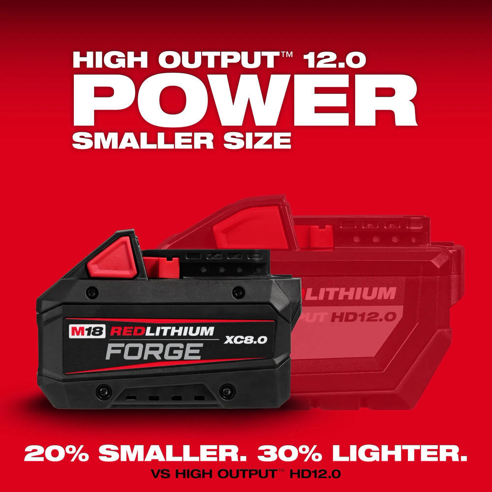 Milwaukee M18 Fuel 10 Gauge Nibbler & Redlithium XC8.0 Battery Pack Bundle, large image number 17