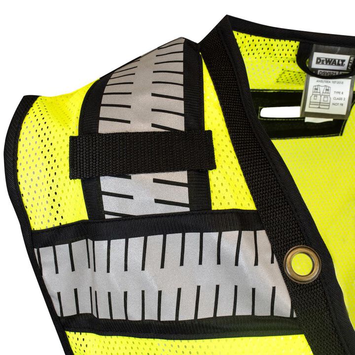 DEWALT Class 2 Heavy Duty Surveyor Vest, Hi-Vis, 5X, large image number 6