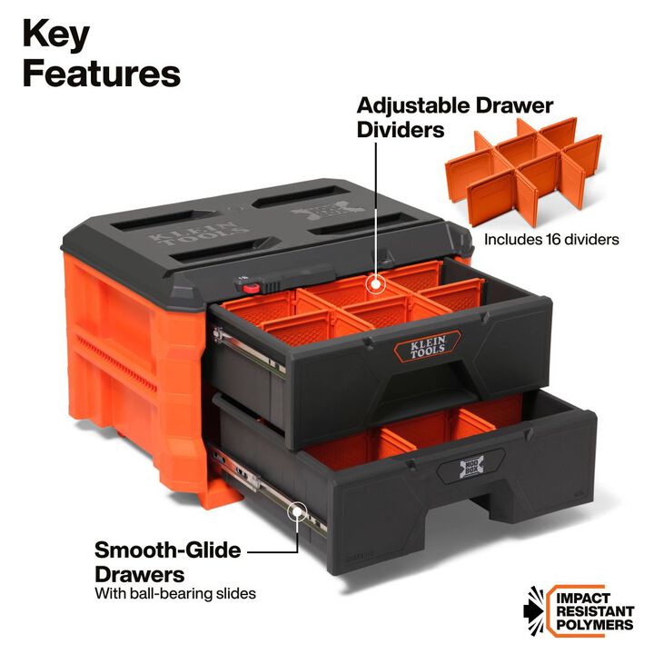 Klein Tools MODbox Two Drawer Toolbox, large image number 1