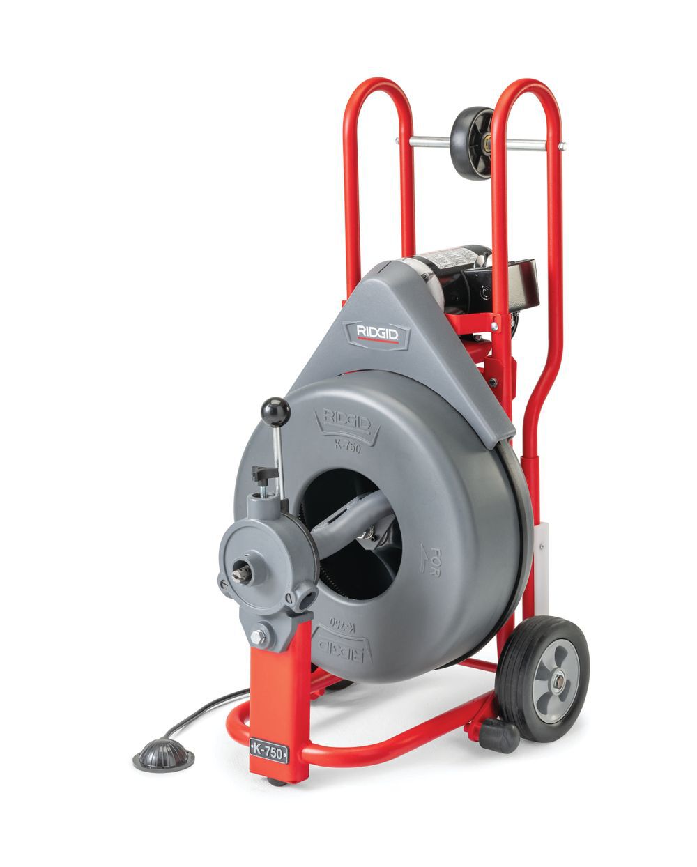 Ridgid K-750 Drum Cleaner Machine with Gloves & AUTOFEED - 5/8 Inch Pigtail, large image number 6