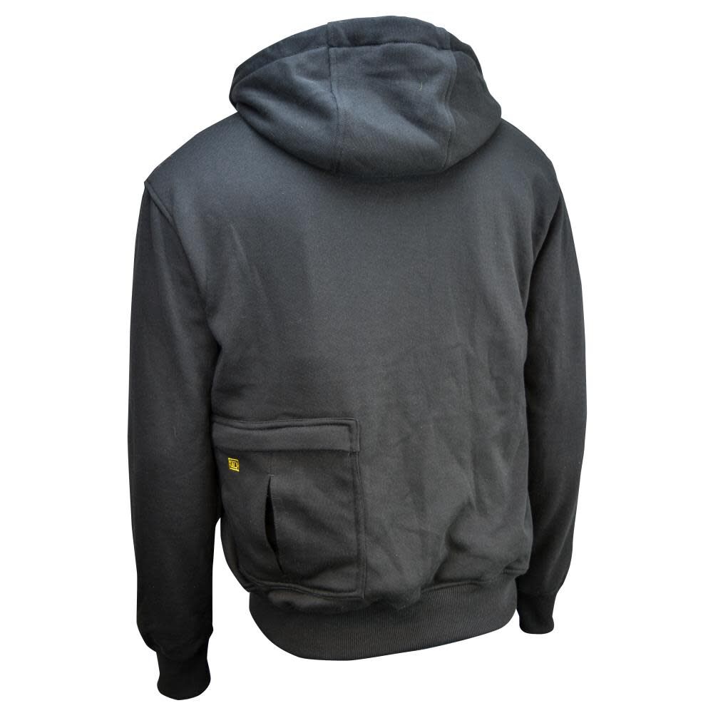 DEWALT 20V Max Mens Heated (Bare Tool) Hoodie Medium Black, large image number 11