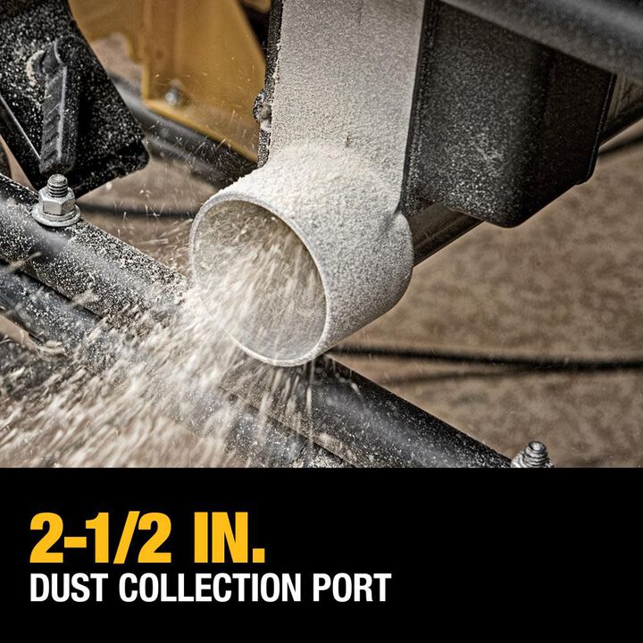 DEWALT 10in Jobsite Table Saw 32 1/2in Rip Capacity & Rolling Stand, large image number 4