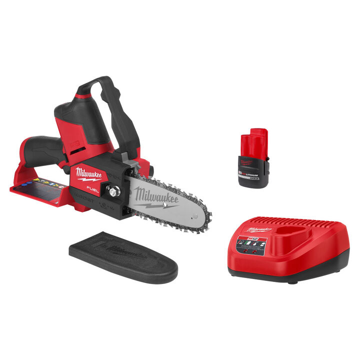 Milwaukee M12 FUEL HATCHET 6 Inch Pruning Saw with M12 REDLITHIUM HIGH OUTPUT CP2.5 Battery Pack Kit