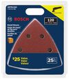 Bosch 3-3/4 Inch 120 Grit Detail Sanding Sheets for Wood 25 Piece, small image number 2