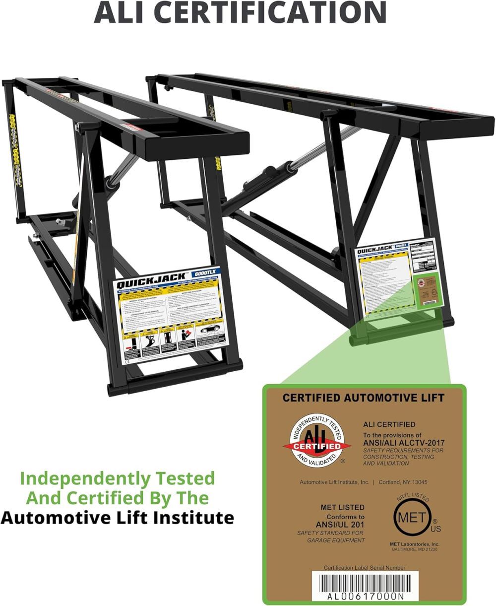 QuickJack 8000TLX 8000 Lbs 110V Extended Frame Portable Truck Lift, large image number 5