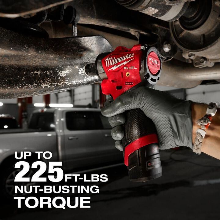 Milwaukee M12 FUEL 3/8 Inch Subcompact Impact Wrench (Bare Tool) with Protective Boot, large image number 3