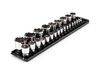 Tekton 1/4, 3/8, 1/2 Inch 6 Point Socket Set with Rails, 26 Pieces, small image number 1