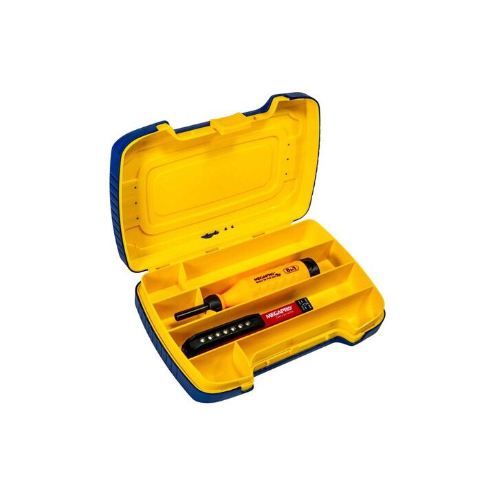 Megapro 8-In-1 Original Driver & 120 Lumens LED Worklight Kit Neon Orange