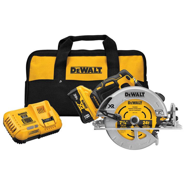 DEWALT 20V MAX POWER DETECT XR Brushless 7-1/4In Circular Saw Kit