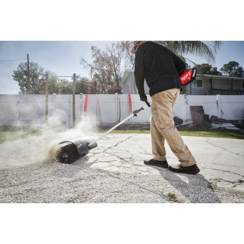 Milwaukee M18 FUEL QUIK LOK Bristle Brush Attachment & Rubber Broom Attachment Bundle, large image number 8