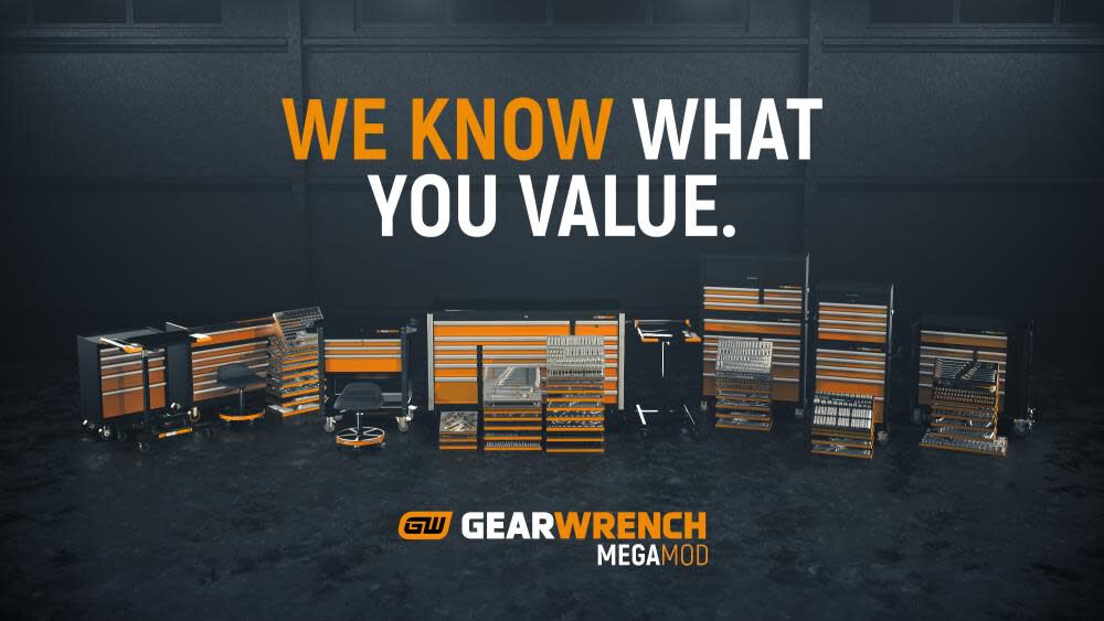 GEARWRENCH 873 Piece MEGAMOD Mechanics Tool Set in Premium Modular Foam Trays with Tool Storage, large image number 10