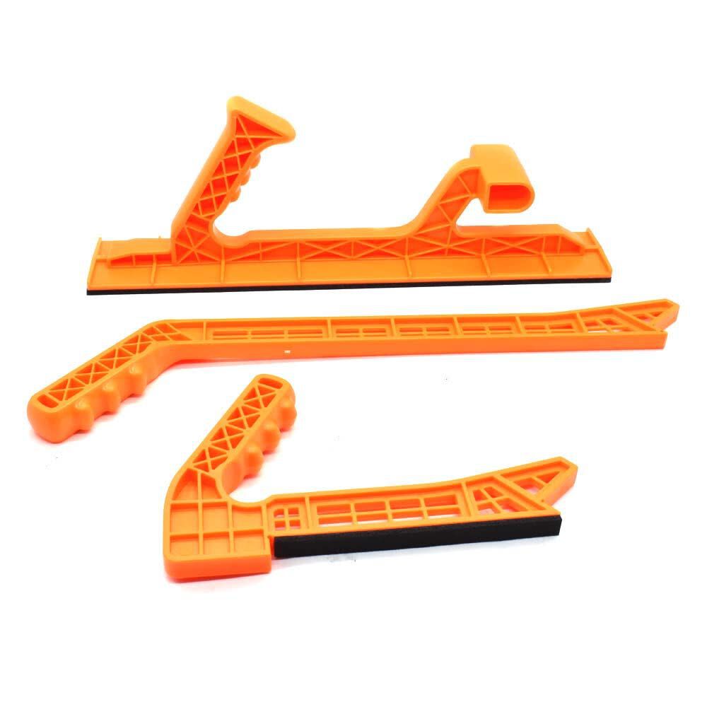 Big Horn 5-Piece ABS Orange/Black Pushing Block Set, large image number 3