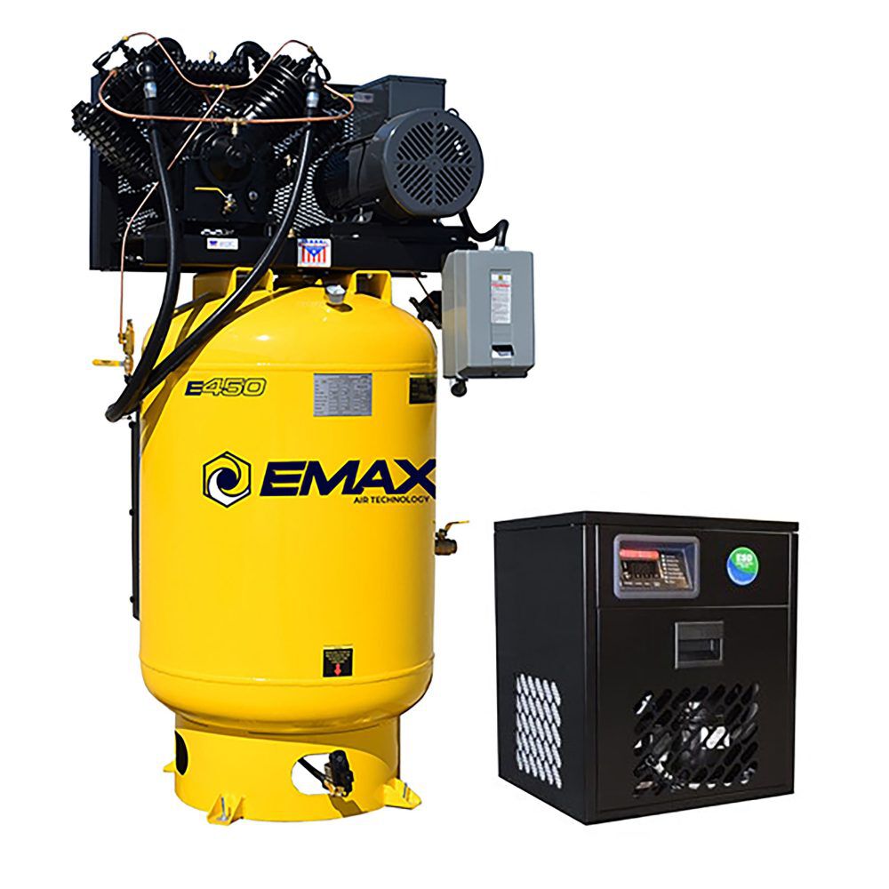 EMAX 120 Gallon 175 PSI Pressure Lube Air Compressor with Maintenance Kit, large image number 3