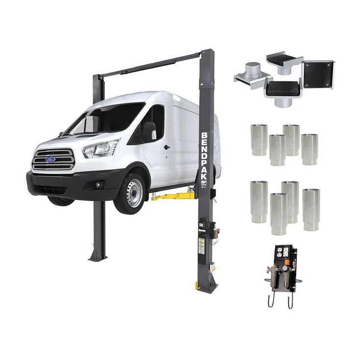 Bendpak 10APX-181 Pro Series 10000 Lbs Two-Post Lift with Tall Adapters