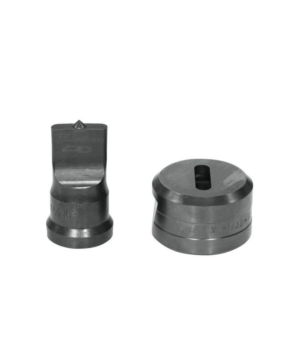 Edwards 1/4 x 1 Inch Punch x 9/32 x 1-1/32 Inch Die Oblong Punch & Die Set, large image number 2