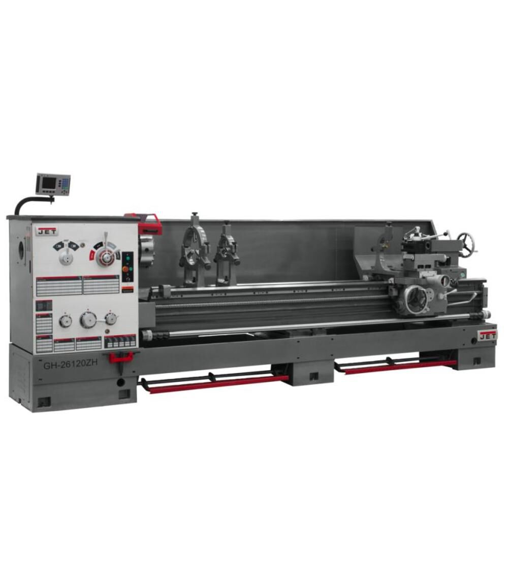 JET GH-26120ZH with Newall DP700 DRO Metalworking Lathe, large image number 2