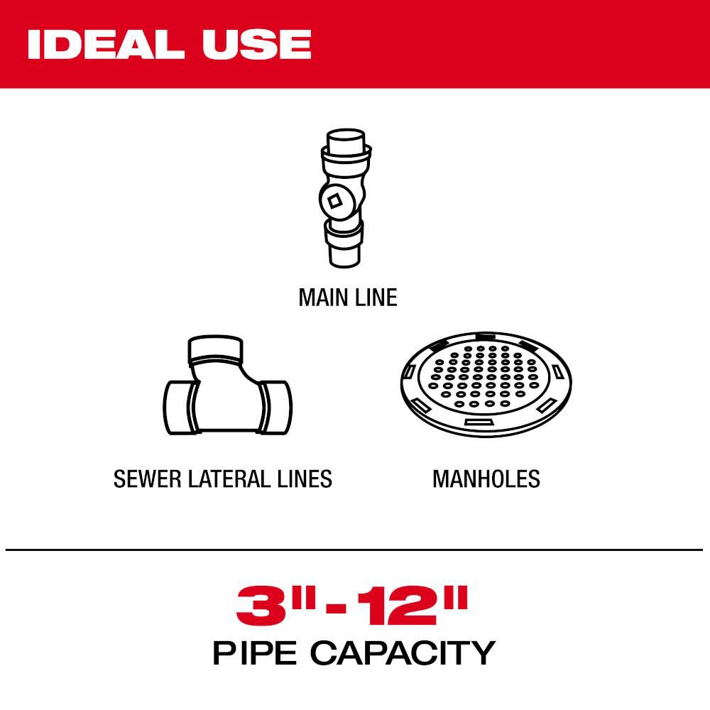 Milwaukee M18 325 Ft. Stiff Modular Pipeline Inspection System Kit, large image number 2