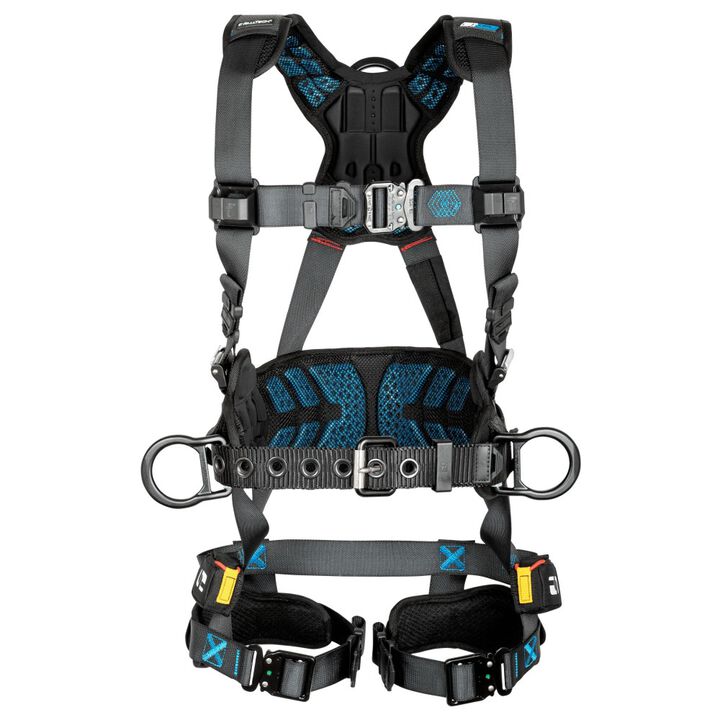 Falltech 3D Belted Full Body Harness with QC Chest Buckle Large